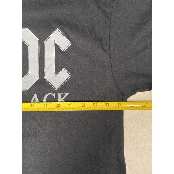 ACDC T-Shirt Unisex Sz Large Back In Black Graphic Band Tee - Picture 4 of 5